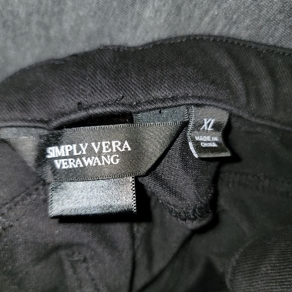 Vera Wang - Simply Vera - Motorcycle Leggings - XL - Black - Picture 5 of 8